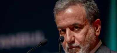 Iranian Foreign Minister Abbas Araqhchi looks on during a press conference in Istanbul, Turkey, June 22, 2025. REUTERS/Umit Bektas