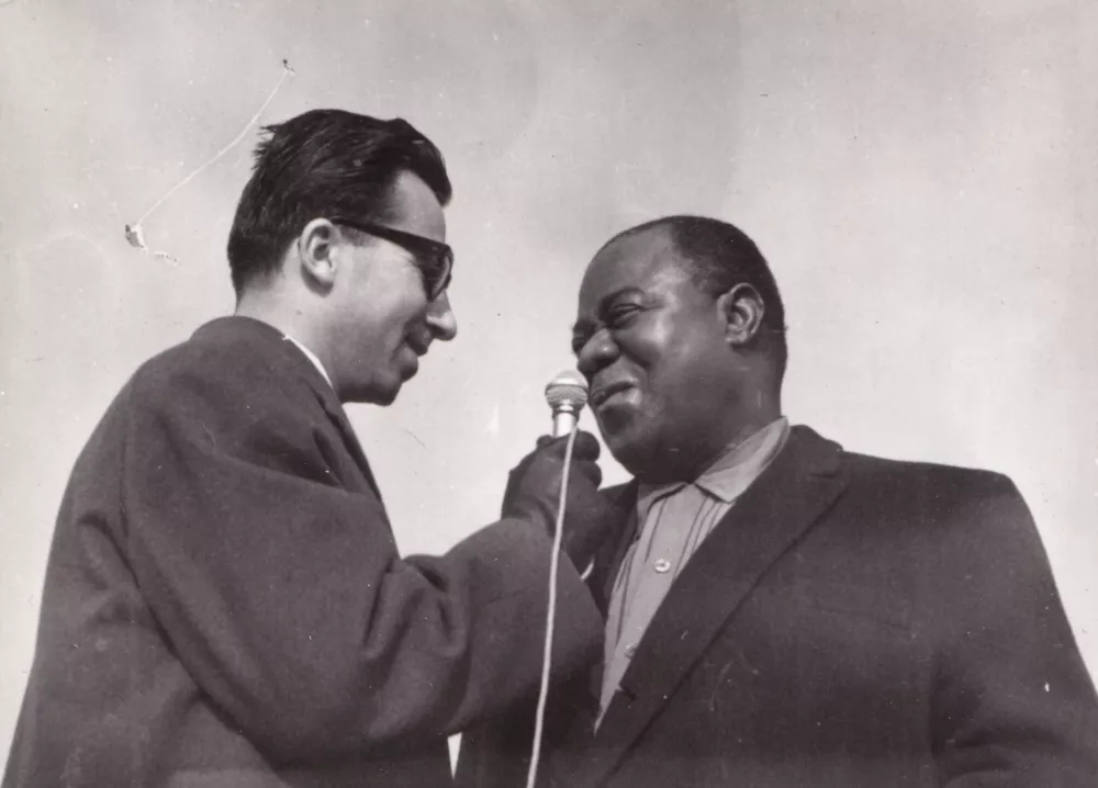 Stare z največjo jazzovsko legendo Lousiom Armstrongom / Foto: Arhiv Simona Golobiča