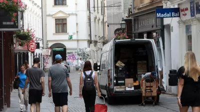 24.06.2025 -prometni kolaps v stari Ljubljani, dostavaFoto: Tomaž Skale