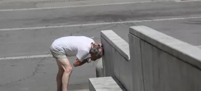 pitnik - fontana - vročina - žeja - voda - 27.06.2022 – Vremenska slika v Ljubljani - vročinski val - visoke dnevne temperature - //FOTO: Nik Erik Neubauer