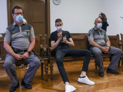 29.6.2021 - sojenje v zadevij Jakob Herzog - požigalecFOTO: LUKA CJUHA.