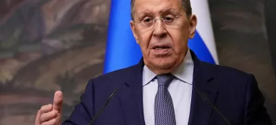 Russia's Foreign Minister Sergei Lavrov speaks during a joint press conference with Laos's Minister of Foreign Affairs Thongsavanh Phomvihane following their meeting in Moscow, Russia June 26, 2025. Alexander Zemlianichenko/Pool via REUTERS