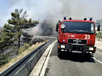 požar Ka&scaron;tel Sućurac
