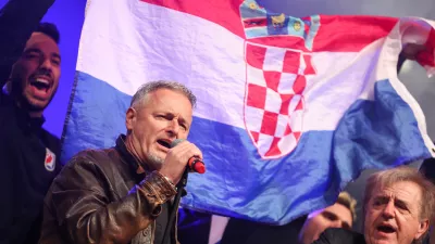 03.02.2025., Zagreb - Svecani docek hrvatske rukometne reprezentacije u Zagrebu nakon osvojenog drugog mjesta na Svjetkom prvenstvu. Photo: Matija Habljak/PIXSELL