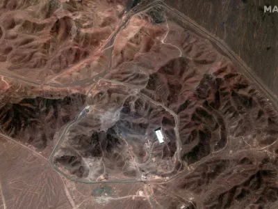 A satellite overview shows the Fordow Fuel Enrichment Facility, amid the Iran-Israel conflict, near Qom, Iran, June 29, 2025. Maxar Technologies/Handout via REUTERS THIS IMAGE HAS BEEN SUPPLIED BY A THIRD PARTY. NO RESALES. NO ARCHIVES. MANDATORY CREDIT. DO NOT OBSCURE LOGO.