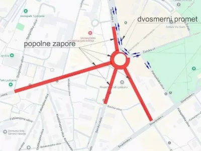 Rekonstrukcija kroži&scaron;ča Žale.