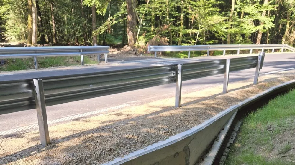 Ob obnovljeni cesti varni prehodi za žabe