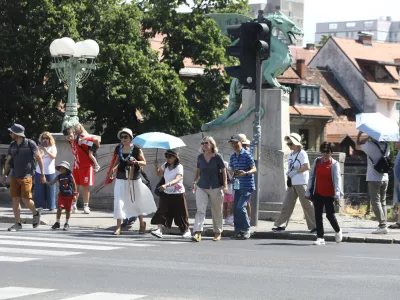 30.6.2025 - Poletje 2025 - vročina - vročinski val - turisti - Foto: Luka Cjuha
