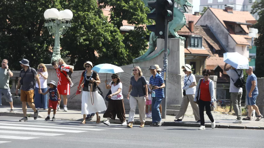 30.6.2025 - Poletje 2025 - vročina - vročinski val - turisti - Foto: Luka Cjuha