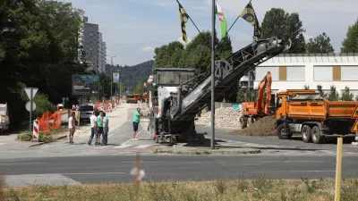 30.6.2025 - Rondo Žale - prenova križi&scaron;ča in okoli&scaron;kih cestFoto: Luka Cjuha