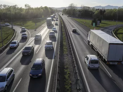 - 14.04.2022 &ndash; Ljubljanska južna obvoznica - zgo&scaron;čen promet zaradi velikonočnih praznikov /FOTO: Jaka Gasar