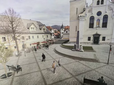 Prenova morav&scaron;kega tr&scaron;kega jedra. F Občina Moravče