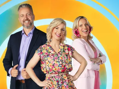 jutro na planetu, Igor Krmelj, Suzana Kozel in Manja Stević / Foto: Planet Tv