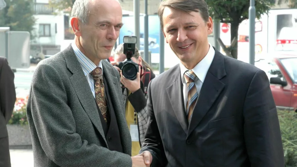Janez Drnov&scaron;ek, Anton Rop / Foto: Alenka Žavbi