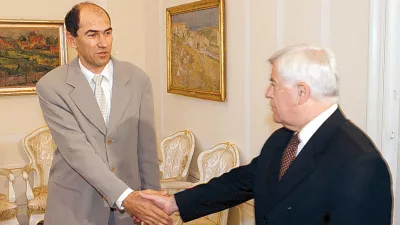 Janez Janša in Milan Kučan nekoč / Foto: Tomaž Skale