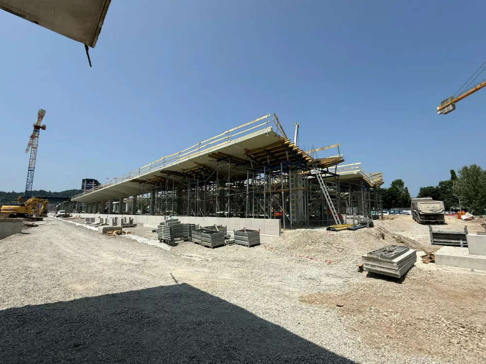 Gradnja nove železni&scaron;ke postaje v Ljubljani, severni del