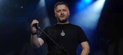 13.06.2010., Spaladium Arena, Split - Dobrotvorni koncert "Za istinu..." za hrvatske generale. Marko Perkovic Thompson. rPhoto: Nino Strmotic/PIXSELL