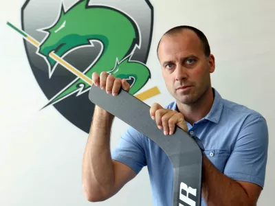 - 14.07.2023 - Anže Ulčar, nekdanji hokejski vratar in trener - direktor hokejskega kluba HK SŽ Olimpija od 1. junija 2022//FOTO: Tomaž Skale