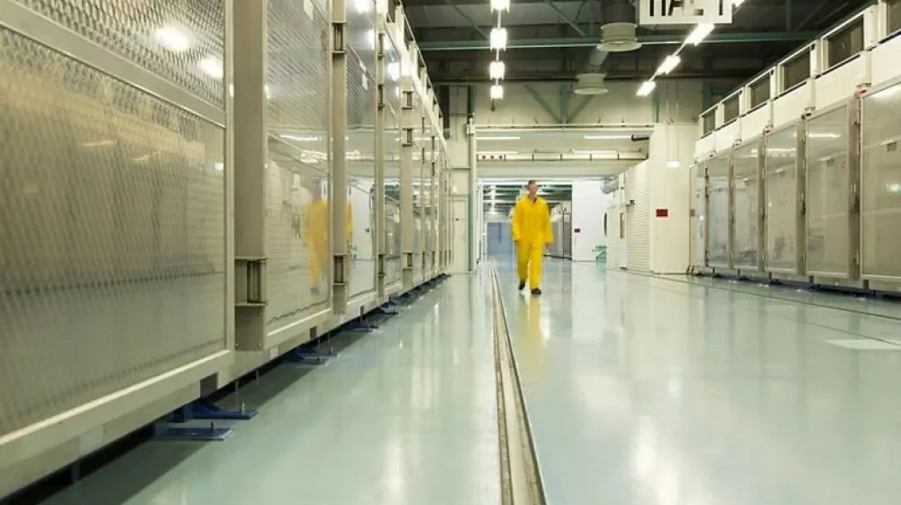 Fotografija notranjosti jedrskega obrata v Fordo juzno od Teherana, ki jo je objavila iranska jedrska agencija (AEOI). Fordov, IAEA