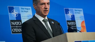 Haag. Vrh zveze Nato, ki se ga je udelezil predsednik vlade Robert Golob.