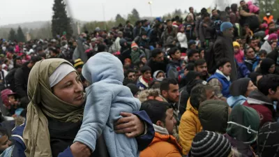 Oktober 2015. Prizor s slovensko - avstrijske meje pri prehodu &Scaron;entilj. / Foto: Luka Cjuha/dokumentacija