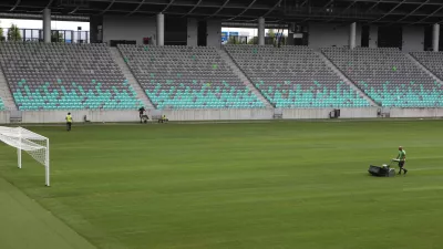stadion stožice nova zelenica, igralna pivr&scaron;ina, foto luka cjuha