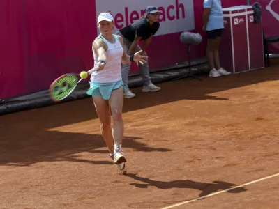 Tamara Zidan&scaron;ek- 16.09.2023 - Kongresni trg- arena Mima Jav&scaron;evec - ženski teni&scaron;ki turnir WTA Ljubljana, tenis - finale mednarodnega ženskega turnirja //FOTO: Luka Cjuha