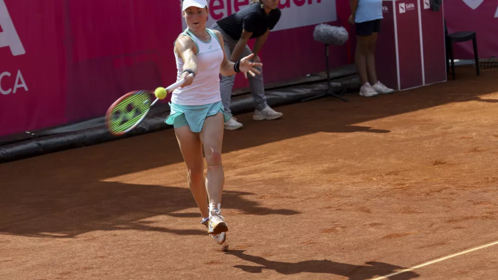Tamara Zidan&scaron;ek- 16.09.2023 - Kongresni trg- arena Mima Jav&scaron;evec - ženski teni&scaron;ki turnir WTA Ljubljana, tenis - finale mednarodnega ženskega turnirja //FOTO: Luka Cjuha