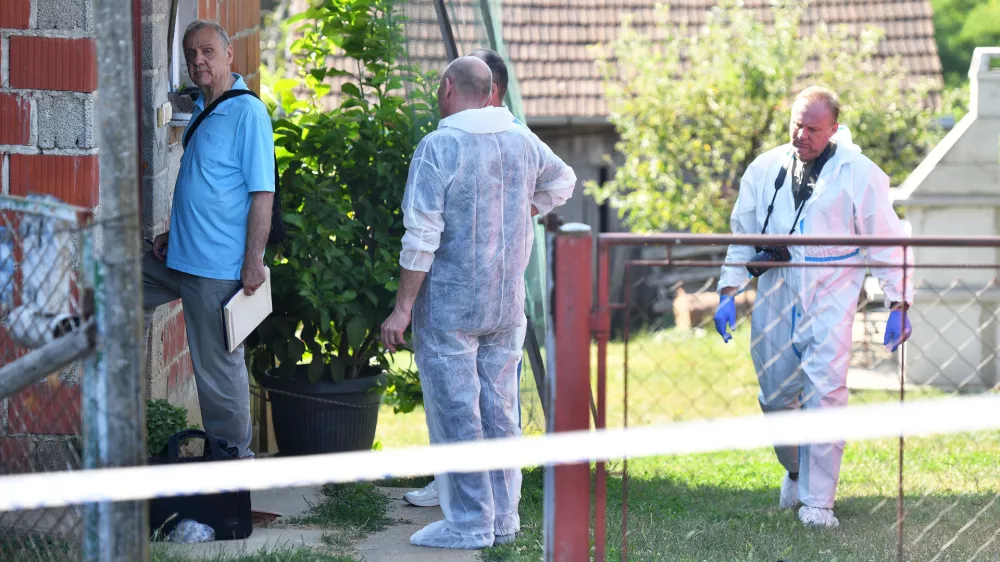 06.07.2025., Pleskovec- Policijski ocevid na mjestu ubojstva u Pleskovcu 118. Photo: Vjeran Zganec Rogulja/PIXSELL