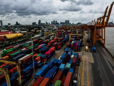 A view of a port under the Port Authority of Thailand, following the announcement that U.S. President Donald Trump would impose tariffs of 36% on goods from Thailand starting on August 1, in Bangkok, Thailand July 8, 2025. REUTERS/Athit Perawongmetha   TPX IMAGES OF THE DAY