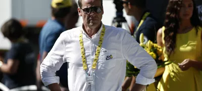 Cycling - Tour de France - Stage 6 - Bayeux to Vire Normandie - Bayeux, France - July 10, 2025 Tour de France director Christian Prudhomme looks on after stage 6 REUTERS/Benoit Tessier
