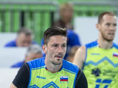 Dejan Vinčić- 03.09.2019 &ndash; odbojka &ndash; Slovenija: Srbija, prijateljska tekma, mo&scaron;ki: //FOTO: Matjaž Ru&scaron;t