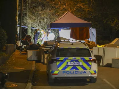 10.11.2024 - Popoldne so na območju &Scaron;i&scaron;ke v Ljubljani odkrili ostanke dojenčka - detomor - Ulica Draga - Naselje pri kose&scaron;kem bajerjuFOTO: LUKA CJUHA