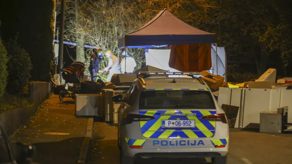 10.11.2024 - Popoldne so na območju &Scaron;i&scaron;ke v Ljubljani odkrili ostanke dojenčka - detomor - Ulica Draga - Naselje pri kose&scaron;kem bajerjuFOTO: LUKA CJUHA
