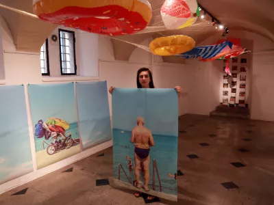 10.07.2025 -Katarina Kolenc, razstava Vročinski valFoto: Tomaž Skale