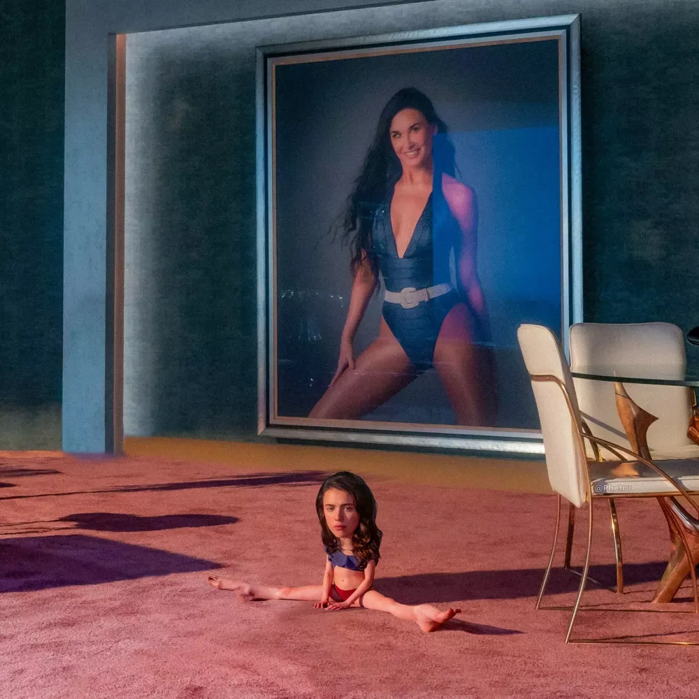 Story from Jam Press (Mini Movies)Pictured: The Substance. Artist turns celebs into hilarious pint-sized movie stars &ndash; and Dua Lipa's a fanMonterrey-based content creator Oscar Hinojosa has a very particular set of skills &mdash; the kind that involves making movie heroes small enough to fit in your pocket. Using nothing but Photoshop, a well-timed brownie, and the brainchild of one very tiny dog, Oscar has carved out a delightfully odd digital niche: creating "mini celebrities" from film, sport, and pop culture.His inspiration? A pint-sized pup and a weekend experiment with a "special brownie." Oscar recalls staring at his miniature mutt and thinking, "What would I look like if I were that tiny?" One Photoshop session later, he had his answer. Since then, he's miniaturized everyone from Michael J. Fox in Back to the Future to a shrunken Will Smith fending off miniature monsters in I Am Legend. "It's nostalgic and fun," he says."As long as people keep enjoying it, I'll keep creating." And enjoy it, they do. Oscar's micro-makeovers of Gladiator's Russell Crowe wielding a thimble-sized sword, or Cillian Murphy brooding in a baby Peaky Blinders cap, have earned him thousands of likes and a few celebrity reposts. Finneas (Billie Eilish's brother) is a serial sharer, and Oscar suspects he might be using the mini edits to tease his sister. Meanwhile, Dua Lipa gave one of his posts her stamp of approval &mdash; a moment he describes as "surreal."Each piece takes about 30 minutes now (down from an hour), all crafted manually with Adobe Photoshop &mdash; no AI, just old-school YouTube learning. While some edits are a breeze, like a tiny Kevin from Home Alone defending his micro-house, others like his tennis-themed pieces or Cristiano Ronaldo lifting a mouse-sized trophy take time and a perfect shot. And what's the most common reaction? "People love it when I mini someone who's already short. I get comments like, 'Where's the edit?'" Oscar laughs. With over 30,000 likes on some posts and a global fanbase, Oscar (also known as Phetru) proves that no dream is too small &mdash; literally.ENDS,Image: 1020791592, License: Rights-managed, Restrictions:, Model Release: no