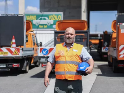 Boris Intihar vodja gradnje, CGP- 29.04.2025 - obnova &scaron;tajerske avtoceste, delo na cesti, viadukti, DARS//FOTO: Jaka Gasar