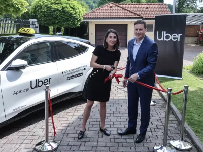 Bo&scaron;tjan Koritnik- 20.05.2025 - dogodek ob vstopu Uberja na slovenski trg, ki ga gosti ameri&scaron;ka odpravnica poslov Melania Arreaga; Rezidenca ameri&scaron;kega veleposlanika - Uber//FOTO: Jaka Gasar