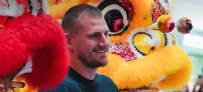 Nikola Jokić je na Kitajskem poskrbel za pravo evforijo. F instagram podjetja 361