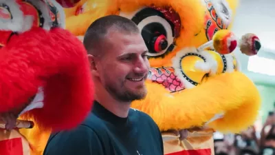 Nikola Jokić je na Kitajskem poskrbel za pravo evforijo. F instagram podjetja 361