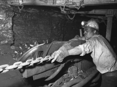 Italienische Gastarbeiter (Bergleute) in Walsum / Foto: Wegmann, Ludwig