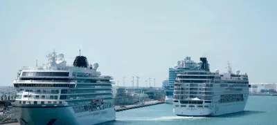 FILE PHOTO: MSC Armonia cruise ship leaves Barcelona's Port, Spain April 4, 2024. REUTERS/Albert Gea/File Photo