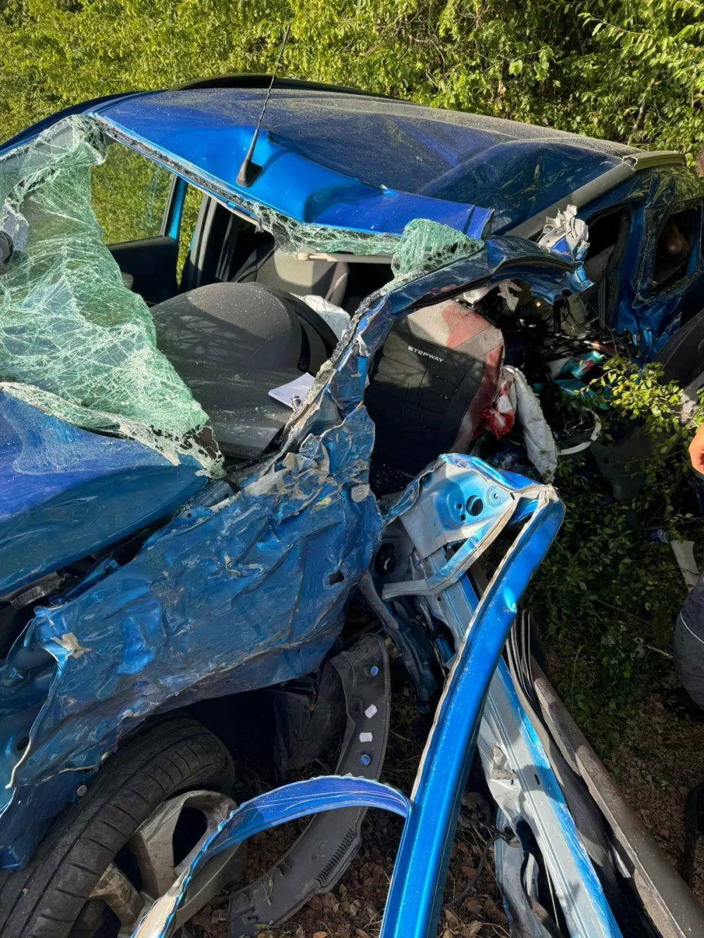 prometna nesrela, smrt na cesti.Prometna nesreča na Krku.Foto: Gasilci Krk