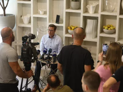 Vladimir Prebilič 23.6 2025 tiskovna konferenca Vladimir PrebiličFoto: Luka Cjuha