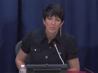 Ghislaine Maxwell, longtime associate of accused sex trafficker Jeffrey Epstein, speaks at a news conference on oceans and sustainable development at the United Nations in New York, U.S. June 25, 2013 in this screengrab taken from United Nations TV file footage. UNTV/Handout via REUTERS THIS IMAGE HAS BEEN SUPPLIED BY A THIRD PARTY. NO RESALES. NO ARCHIVES.