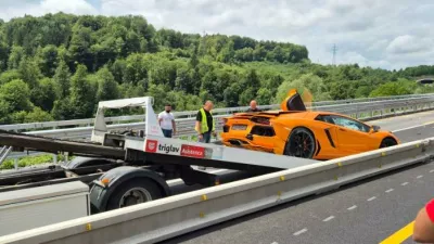 Nesreča na dolenjski avtocesti. Foto: bralec