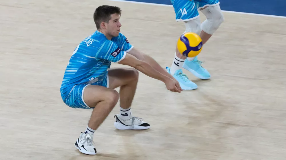 - Grega Okroglič,- 20.07.2025. - Odbojka Slovenija - Srbija na turnirju Lige narodov v Stožicah.//FOTO: Bojan Velikonja