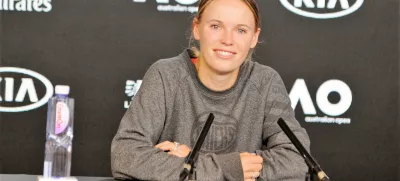 Caroline Wozniacki- 24.01.2020 - tenis - Odprto teniško prvenstvo Avstralije 2020 - Melbourn// FOTO: Alenka Žavbi