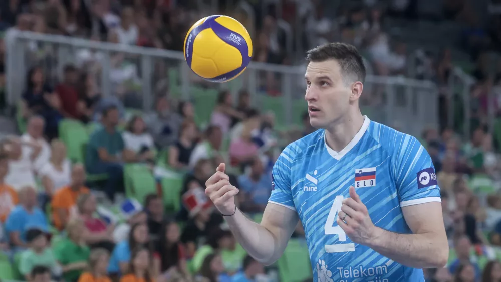 Jan Kozamernik- 16.07.2025 - odbojka - turnir odbojkarske lige narodov - Slovenija: Kanada//FOTO: Jaka Gasar