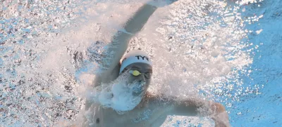 Leon Marchand of France competes in the men's 200-meter individual medley final at the World Aquatics Championships in Singapore, Thursday, July 31, 2025. (AP Photo/Lee Jin-man)
